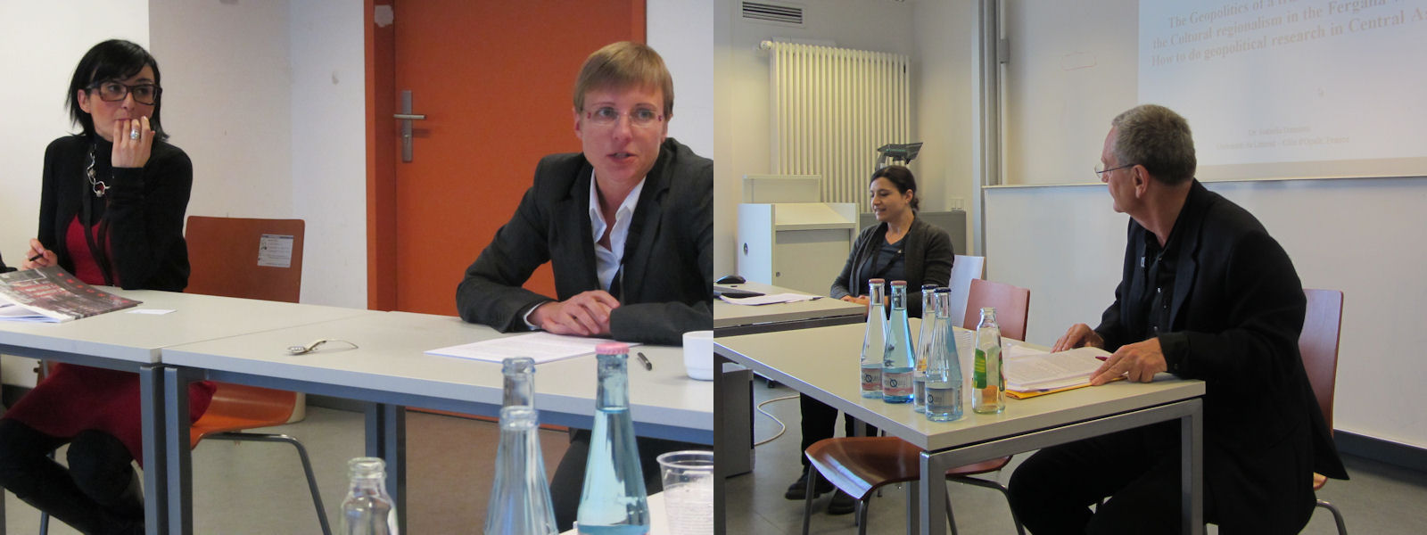 Von links: Antonelle Diana (International Institute für Asian Studies, Niederlande), Katarzyna Stoklosa, Isabella Damiani (Université du Littoral), Gerhard Besier 