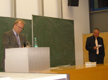 Einführung des Gastreferenten Prof. Dr. Gerd Langguth durch Prof. Dr. Dr. Dr. h.c. Gerhard Besier