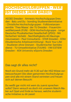 Das Hochschulgruppen Meet und Greet kurz erklärt