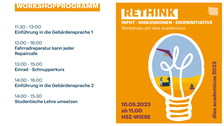 Das Workshopprogramm 2023