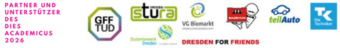 Bild mit Logos von Partnern und Unterstützern des dies academicus