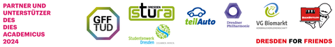 Image with logos of partners and supporters of dies academicus