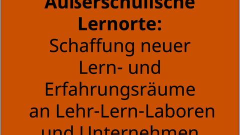 Außerschulische Lernorte