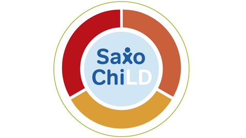 kreisförmiges Logo mit der Aufschrift SaxoChiLD