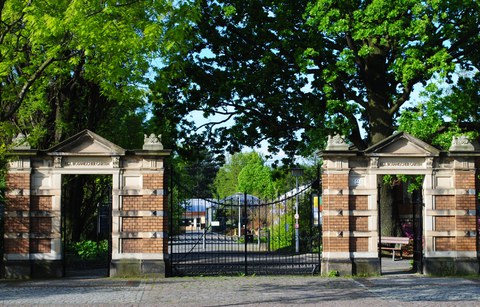 Eingangstor zum Botanischen Garten