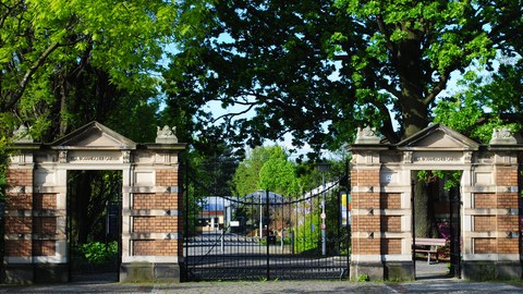 Eingangstor zum Botanischen Garten
