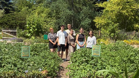 Treffen am Kartoffelprojektbeet