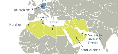 Übersicht der MENA Regionen