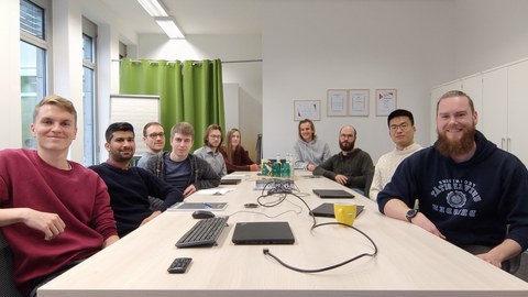 Gruppenfoto der Kollegiat:innen der 3. und 4. Generation des Boysen TUD Graduiertenkollegs  