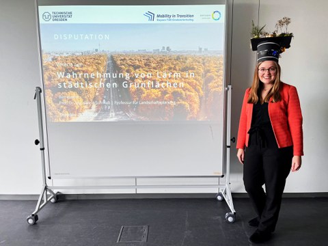 Alumni Verena Zapf bei ihrer Verteidigung