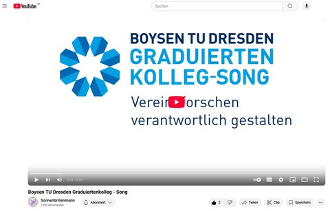 Screenshot Youtube Link zur Hymne