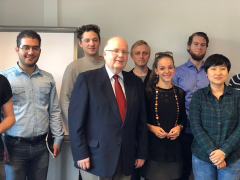 Professor Lund zu Besuch beim Kolleg