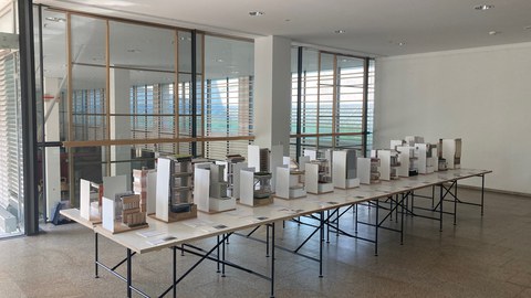 Ausstellung Foyer Analysemodelle