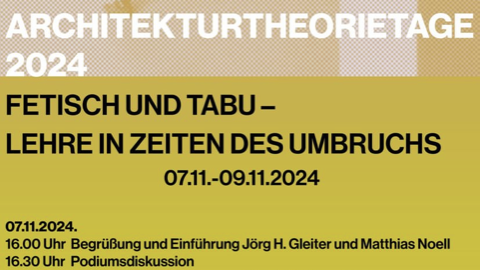 Programm Architekturtheorietage 2024