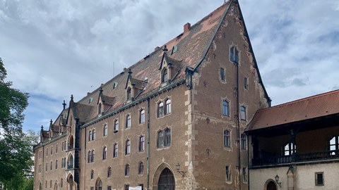 Das Kornhaus auf dem Meißner Burgberg.