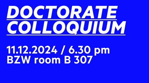 Doctoral Colloquium 11 Dec 2024