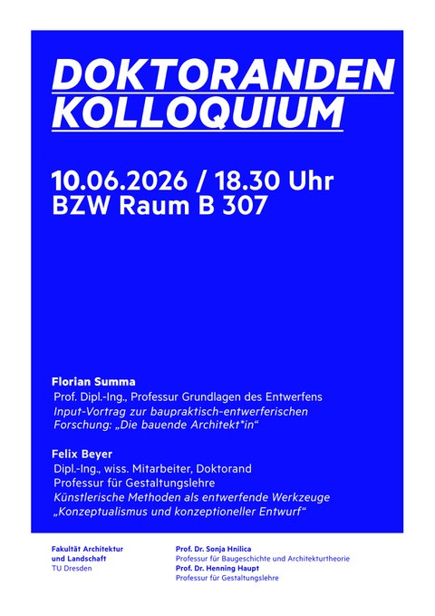 Kolloquium 10.06.2026