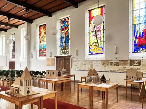 Ausstellung Entwurfsarbeiten der Professur in der Auferstehungskirche Dessau