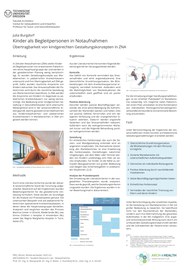 Poster zu Kindern als Begleitpersonen in Notaufnahmen