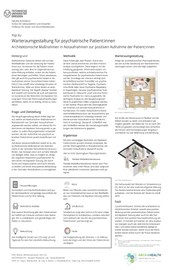 Poster zu Warteraumgestaltung für psychiatrische Patient:innen