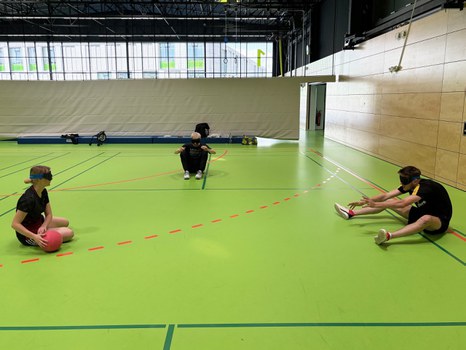 Übungen für Blindenfußball