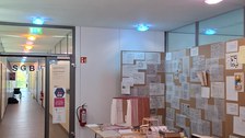 Ausstellung der Semesterarbeiten im Flur BZW