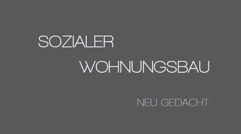 Cover Broschüre Sozialer Wohnungsbau neu gedacht