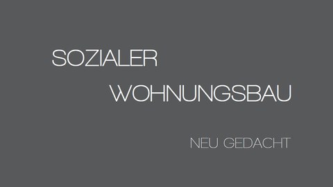 Cover Broschüre Sozialer Wohnungsbau neu gedacht