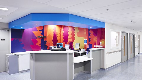 Empfang Krankenhausstation