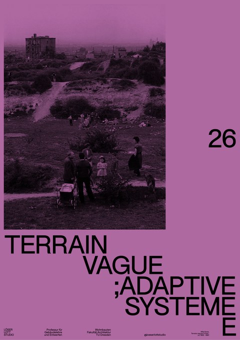 TERRAIN VAGUE Entwurfsplakat