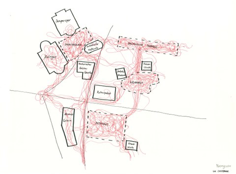 Yuanyuan Hu, Lockdown in Dresden - Menschenverkehr, Wintersemster 2020/2021