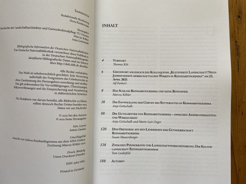 Inhaltsverzeichnis des AHA Nr. 7