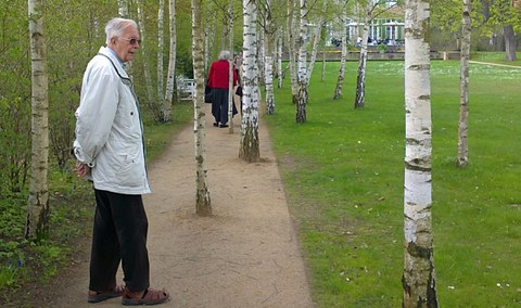 Foto von Harri Günther im Garten Liebermann