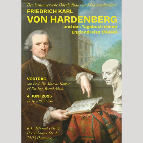 Ankündigungsplakat zum Vortrag über Hardenberg am 04.06.25 in Hannover