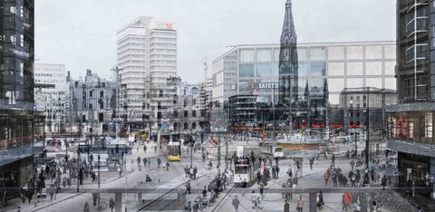 Bild: (c) Michael Wesely und Hein Gorny: Alexanderplatz Berlin 1946–2023