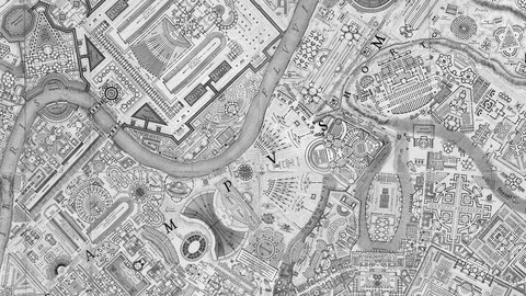 Piranesi, map of Rome 