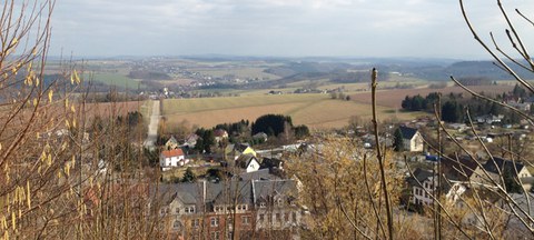 Foto mit Blick ins Umland von der Augustusburg aus gesehen