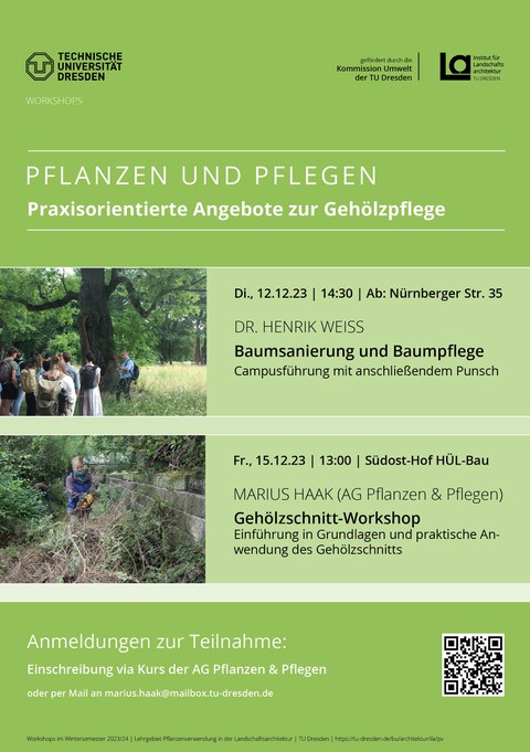 Veranstaltungen der AG Pflanzen und Pflegen im Dezember 2023