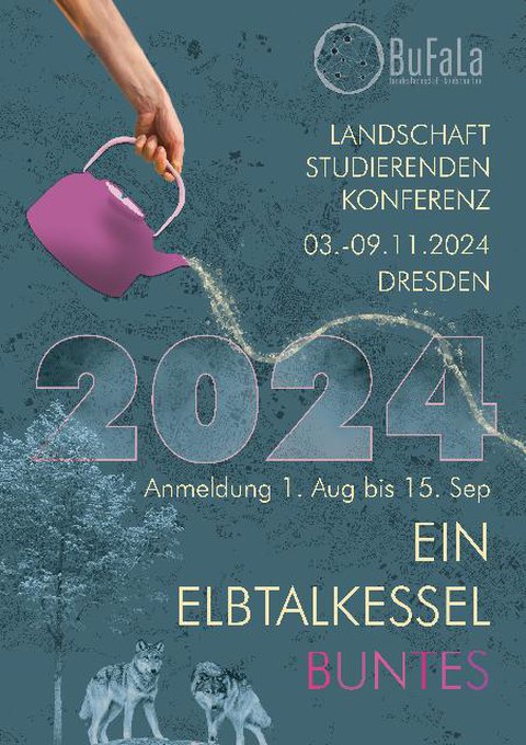 Paster "Ein Elbtalkessel Buntes" Landschaft Studierenden Konferenz 2024