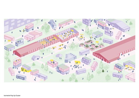 Isometrie Pop Up Cluster