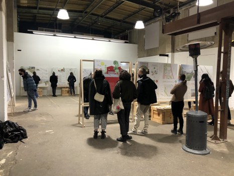 Ausstellung zum Städtebauentwurf "Made in Pieschen" in der Räumen der GEH8 2020