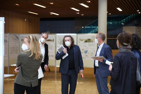 Studentischer Wettbewerb Strukturwandel Weißwasser,  Jurysitzung Fachsparte Städtebau, Gemeinsames Projekt der Professur Städtebau und der Professur Entwerfen und Konstruieren II, April 2021