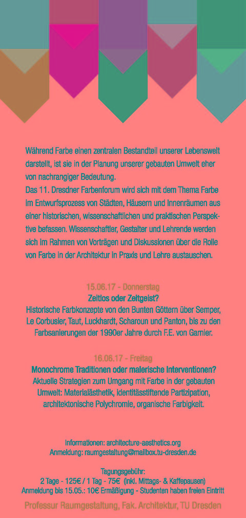 11. Dresdner Farbenforum 15./16. Juni 2017
