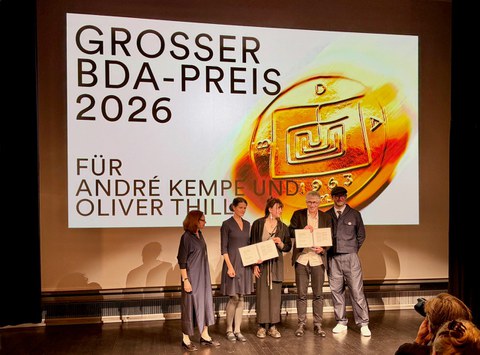 Großer BDA-Preis 2026 für Atelier Kempe Thill
