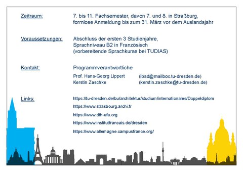 Flyer zum Doppeldiplom, alle Informationen auch im Text