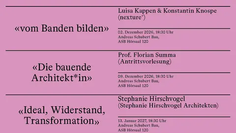 Terminübersicht Spannweiten
