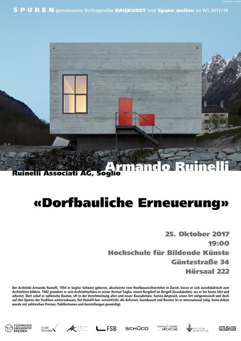 Spannweiten Vortrag am 25.10.; Armando Ruinelli