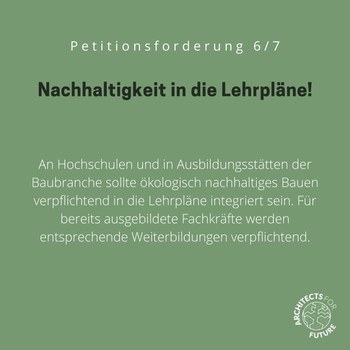 Sharepic zur Petition von A4F, inhalt siehe auch Text