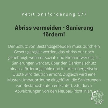 Sharepic zur Petition von A4F, inhalt siehe auch Text