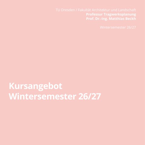Kursangebot WiSe 26/27